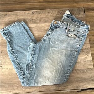 Torrid Blue Straight Leg Jeans with Natural Fading